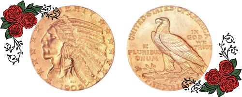 日本の方に人気のアメリカン・コインは? Indian Head インディアン・ヘッド金貨 アメリカから日本へお届けします