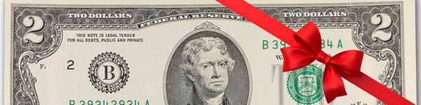 ラッキー2ドル札