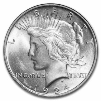 【稀少・高品質】1924年ピースダラーngc鑑定ms65銀貨・歴史的稀少・コレクションに最適